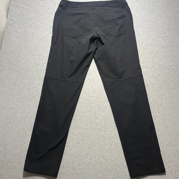 Lululemon Pants Mens 34x31 Black Chino ABC Pant Classic Mid Rise Four Way Stretc - Picture 6 of 11